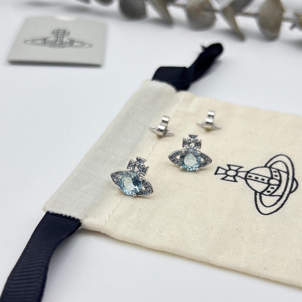 Vivienne Westwood Mermaid Tear Earrings - Sea Blue